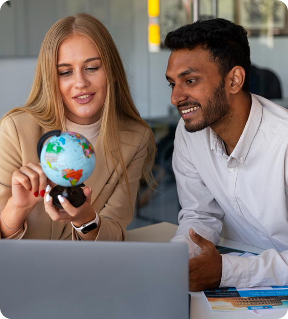 Global talent hub illustration